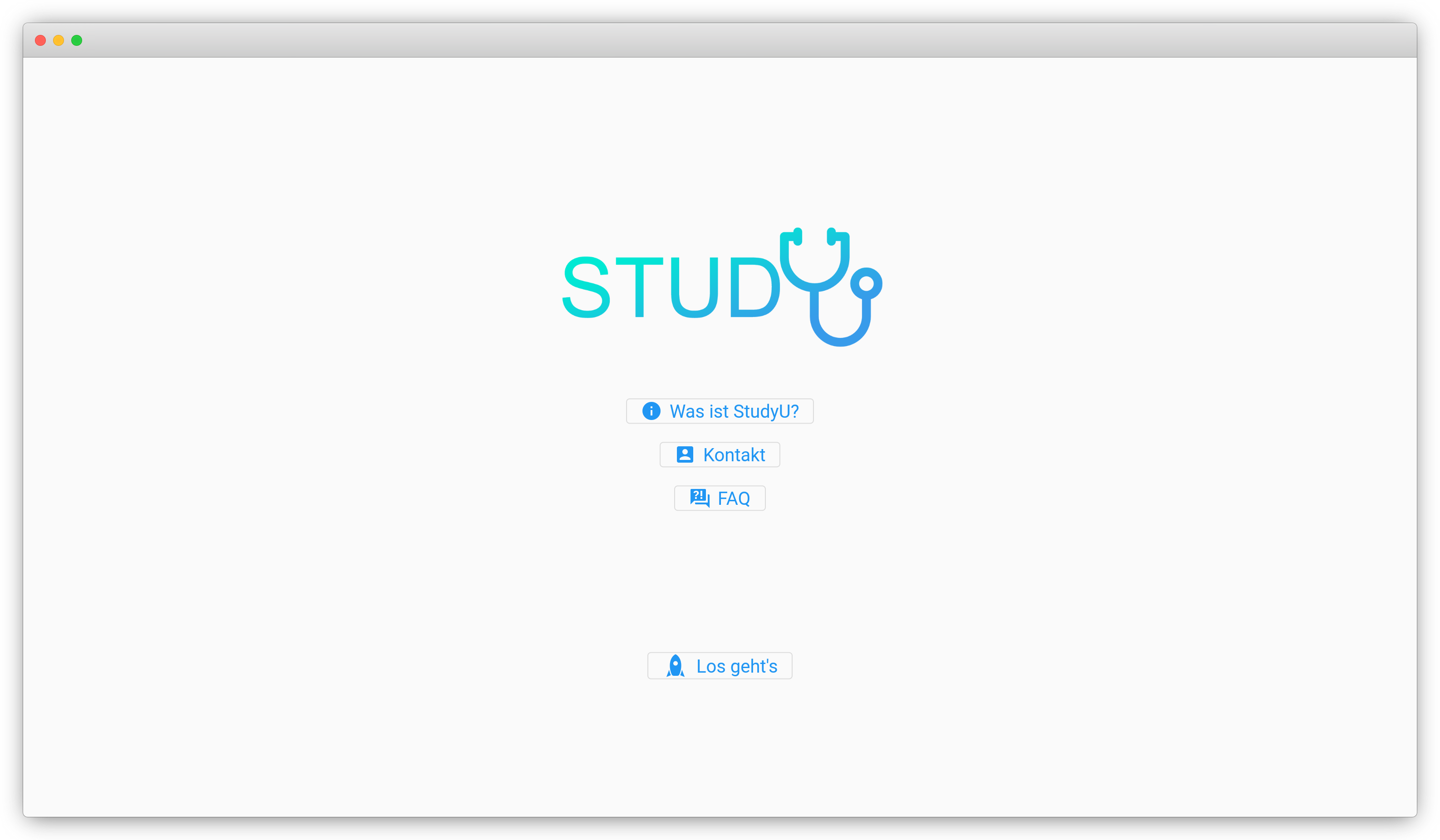 Screenshot of the StudyU App